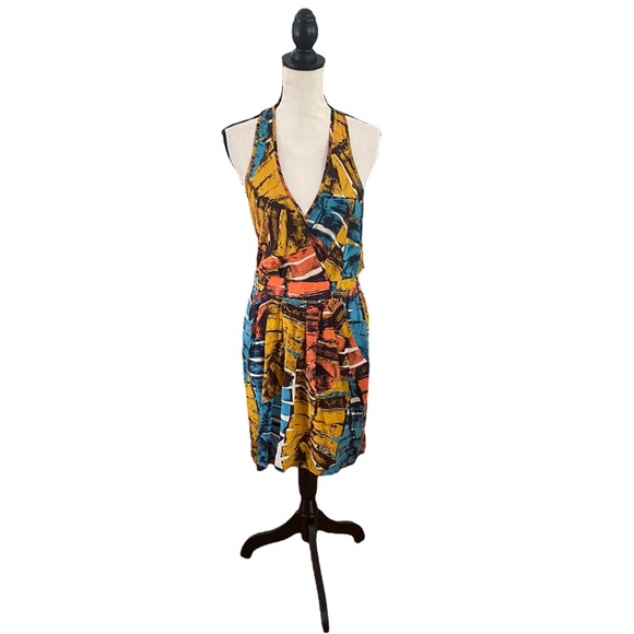 Akiko Dresses & Skirts - V Neck Print Mini Dress